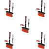 Tityvirnix Set di 5 pennelli multifunzione per la pulizia della tastiera, kit di pulizia per PC, colore nero e rosso, 15 x 8 x 2,8 cm