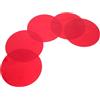 Toddmomy Pellicole Trasparenti per Correzione Luce 10cm, Adesive, Pet, 5 Pezzi | Taglio Personalizzato, Diffusione Uniforme, Rosso e Giallo, per Led, Pendenti e Downlight, Scena Evento