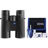 Zeiss Binocolo Terra ED 10x42 e kit di pulizia Combo (nero)