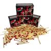 Generico Fiammiferi in Legno Confezione da 720 Fiammiferi Lunghi 4,7 cm Confezione 3 scatole da 240 pezzi Fiammiferi per Caminetto Accendifuoco Stufa Barbeque Fiammiferi Barbecue BBQ Camino confezione Famiglia