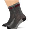 HUGO 2P QS Rib Lurex PA W Quarti_Calzini, Black1, 39-42 Donna