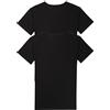 sloggi men , 24/7 SH 03 O-Neck 2P, Canottiera, Uomo, Nero (Black), 4