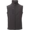 PAYPER GLASGOW Gilet Unisex in Softshell Anti Vento Idrorepellente Giubbotto Smanicato, colore: Antracite, Taglia: L