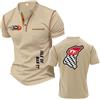 TKAJHPAH Magliette Henley da Uomo Stampate per LI.s.l.e of M.a.n T..T Polo Leggere E Comode T-Shirt Morbide con Colori Vivaci Colletto alla Coreana Manica Corta-KQS||s