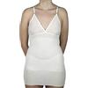 MANIFATTURA BERNINA Form 3016 (Taglia 5 Bianco) - Canottiera Intima a Spalla Stretta da Donna in Lana e Cotone e Fascia Vita incorporata