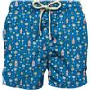 Saint Barth Mc2 Uomo Costume da Bagno Short LIG0016-Gin Lover Stripes Poliestere Blu L