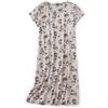 CHUNG Camicia da notte da donna, a maniche corte, morbida camicia da notte con motivo carino, abbigliamento estivo taglia UK 12-30, Gatto Caffè, 28-30