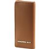 Mandarina Duck Pelle caso chiave Luna Key Holder Caramel Cafe marrone chiaro