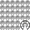 ANBOO 100 pezzi di plastica di cunei di rinforzo per barre di acciaio di diametro 8-12 mm fissaggio verticale rinforzo per lastre di cemento armato, accessorio per cassaforma a clip (20 mm)