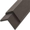 vidaXL 5x Profili Angolari per Decking in WPC Marrone Bordatura Pavimentazione