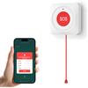 PGST TUYA Pulsante di emergenza SOS WiFi con cavo di trazione, per amico anziano disabile bambino, sistema di allarme sanitario Smartlife APP promemoria remoto