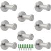 PINGEUI 8 ganci appendiabiti da 52 mm, in acciaio inox, gancio per asciugamani, gancio da cucina con viti, portasciugamani da bagno, porta da parete