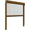 Zanzanet Zanzariera verticale 50 mm per finestre su misura personalizzabile a rullo con catena telaio con profilo robusto e resistente in alluminio Made in Italy Bronzo Verniciato
