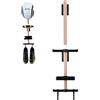 Generic Portaoggetti da ciclismo - Organizer da parete in legno di faggio ABS con porta casco, espositore per attrezzatura da bicicletta, , per occhiali, scarpe, tachimetro per casa, garage