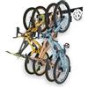 ZENITH QUALITY PRODUCTS ZQ - Porta Bici da Muro per 4 Biciclette e 3 Caschi, Portabici da Parete in Metallo con Ganci Resistenti fino a 136 kg, Supporto Bici Salvaspazio con Pegatine Protettive