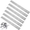 VIVIIHOO Confezione da 6 cerniere per pianoforte, in acciaio inox da 30 cm, robuste cerniere per pianoforte, porte dell'armadio e molto altro ancora. Versatile come nastro per pianoforte, nastro per