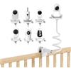 Tyeyober Supporto flessibile per videocamera per neonati compatibile con monitor GHB/HelloBaby,Supporto accessori per baby monitor VTech/Momcozy/Boifun/Babystar/ieGeek/Blemil/Jeeber/Philips,clip per cellulare