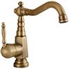 CAPXXIN Rubinetto per lavello da cucina europeo Rubinetto per lavabo da bagno in bronzo antico Rubinetto per lavello Rubinetto per lavello Rubinetto girevole Rubinetto per lavabo monocomando eck Montato,