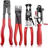 Msauifncp Set 4 Pinze Professionali per Fascette Metalliche e Sgancio Clip