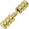 AERZETIX Kit 12 perni di centraggio Ø8x14 mm cilindrici in ottone