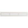 Steinberg14 Griglia di Ventilazione Rettangolare 300x50 mm - Griglie di Aerazione in Metallo Bianco - Serranda di Scarico dell'aria con Zanzariera - Copri Bocchetta Interna a Parete e a Soffitto