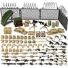 Feleph Armi militari Pack Toy Set Building Blocks Accessori modello per figure soldato, Deserto Camouflage Combat Suit Army Tactical Outfits Gear Kit Piece
