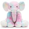 MorisMos Elefante Peluche Grigio Morbidi 50cm, Animali di Peluche Giocattolo Coccolosi Morbido per Bambini, Elefante Peluche Pupazzo Carino Regali per Ragazze Ragazzi Bambini (Colorato)