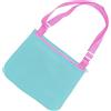 SSIMIDAPT Borsa Spiaggia in Rete Giocattoli Sabbia Pieghevoli per Bambini Beach Bag Portatili Riutilizzabile Borsa con Cerniera per Raccogliere Conchiglie Riporvi giocattoli per Piscina Viaggi (Verde e rosa)