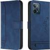 Bravoday Cover per Realme C31, Flip Custodia in Pelle PU Portafoglio Custodia per Realme C31, con Slot per Schede, Blu
