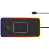 KABUTM Caricatore Wireless per Auto per Toyota Verso Yaris/Yaris Cross Yaris GR Proace Verso EV, Tappetino di Ricarica Senza Fili Antiscivolo con Luce Ambientale Integrata per Uso Quotidiano