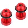 CS PRIORITY Adattatore a sfera in alluminio CNC, 1/4 3/8 foro da 2,5 cm, supporto per testa a sfera per action camera, luce di riempimento per fotografia subacquea (rosso, 2 pezzi)