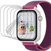 SRSRROP Pellicola salvaschermo 5pcs per SaveFamily SaveWatch Plus 4G 1.72 Smart Watch Trasparente TPU Pellicole Protettiva Schermo Touch Sensibile,qualità Premium HD Clear