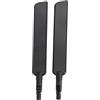 Ghzste Confezione da 2 Antenne Router WiFi Omnidirezionali Professionali Ad Alto Guadagno da 12 DBi con Interfaccia SMA per Uso Domestico, Aziendale e in Ufficio