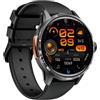 Jectse Smart Watch 4G LTE Smartwatch Cellulare 4G con Display HD da 1,6'' Fotocamera Rotante Batteria a Lunga Durata Modalità Multi Sport Chiamate SIM NFC per Uomo Donna (BLACK)