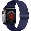 Tasikar Cinturino Compatibile con Apple Watch 49mm 45mm 44mm 42mm, Cinturini Ricambio Silicone, Cinturino Sportivo Regolabile Compatibile con Apple Watch Ultra Serie 9 8 7 6 5 4 3 2 SE Blu Notte
