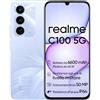 realme C100 5G Smartphone, 4GB+256GB, Display LCD 144Hz 6,5, Batteria 6600mAh, Fotocamera 50MP IA, IP64, Ricarica Rapida 45W, Dual SIM, AI Boost, Viola (Senza Adattatore)