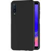 AICEK Cover per Samsung Galaxy A7 2018, Cover Samsung A7 2018 Nero Silicone Case Molle di TPU Sottile Custodia per Galaxy A7 2018 (A750 6.0 Pollici)