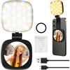 LURICO Luce Magnetica per Selfie, Anello Luminoso con Specchio Magnetico Compatibile MagSafe Ricaricabile Ring Selfie Light LED Luce ad Anello per Telefono Cellulare Fotografia/TikTok/Chiamate Zoom/Video