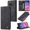 Sojlecyu Cover per Samsung Galaxy S10e Custodia, a Libro Portafoglio in Premium Pelle PU Porta Carte Flip Case Supporto Protezione Case Cover per Samsung Galaxy S10e, Nero