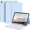 Generic Custodia con tastiera per iPad 10,2 pollici 9a/8a/7a generazione, Air 3a generazione 2019, tastiera Bluetooth staccabile wireless con custodia porta matita per iPad Pro 10,5 pollici 2017