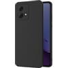 AICEK Compatible con Motorola Moto G84 5G Cover, Silicone Custodia per Moto G84 5G Cover Molle di TPU Sottile Bumper Case Nero
