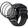 Wookfiss [3 Pezzi] Pellicola Protettiva per HUAWEI WATCH 3 Pellicola, HD Clear Anti-Scratch