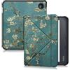 Yiernuo Custodia per Kobo Libra Colour 2024/Libra 2 2021/Vision 6 2021 7 Pollici eReader,Ultra Sottile Cover con Funzione Supporto,Fiore