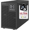 Atlantis A03-OP3002XLN UPS OnLine 75% Più Silenzioso Gruppo di Continuità Server Doppia conversione Onda Sinusoidale Pura 3000VA 2100W, Ventole Low Noise Gelid 31,3 dbA,USB,4 IEC, slot, 6x12V-9Ah