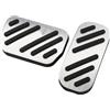 Btnuahq Copri Pedali Accessorio Auto Lega Alluminio A Pedale 4 Colori Per Toyota Per CHR Per C-HR Per Innova Per Fortuner 2016 2017 2018 2019 2020 2021 Copripedali(Silver at pedal)