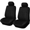 BFRDGE Auto Set Coprisedili per Ford Fiesta 2003-2008, Protezione Sedili Anteriori e Posteriori Confortevole Traspirante Coprisedile,A Black