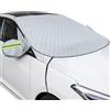 MOCNT Copri Parabrezza Auto 9 Magnetico Copertura Parabrezza Auto Inverno 4 Strati Spesso Telo Anteriore per Parabrezza Antighiaccio Protezione Copertura con Gancio 157x126cm