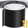 FARYODI Pellicola protettiva per auto, 10 cm x 9 m, autoadesiva, decorativa, per auto, colore nero opaco