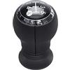 FNCVTM Manopola Cambio Auto per Toyota per Yaris 2005-2010 Leva del Cambio Bastone Penna Braccio Testa A Sfera Cromata Pelle PU 5 velocità MT Pomello Auto