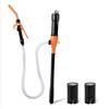 jinzha Pompa a batteria portatile, pompa di trasferimento carburante portatile, pompa di trasferimento acqua liquida e carburante fino a 2,2 GPM con flusso controllato e ugello di arresto, tubo extra lungo